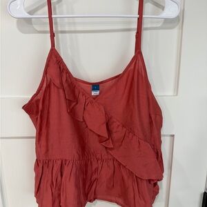 Old Navy Coral Ruffled Camisole